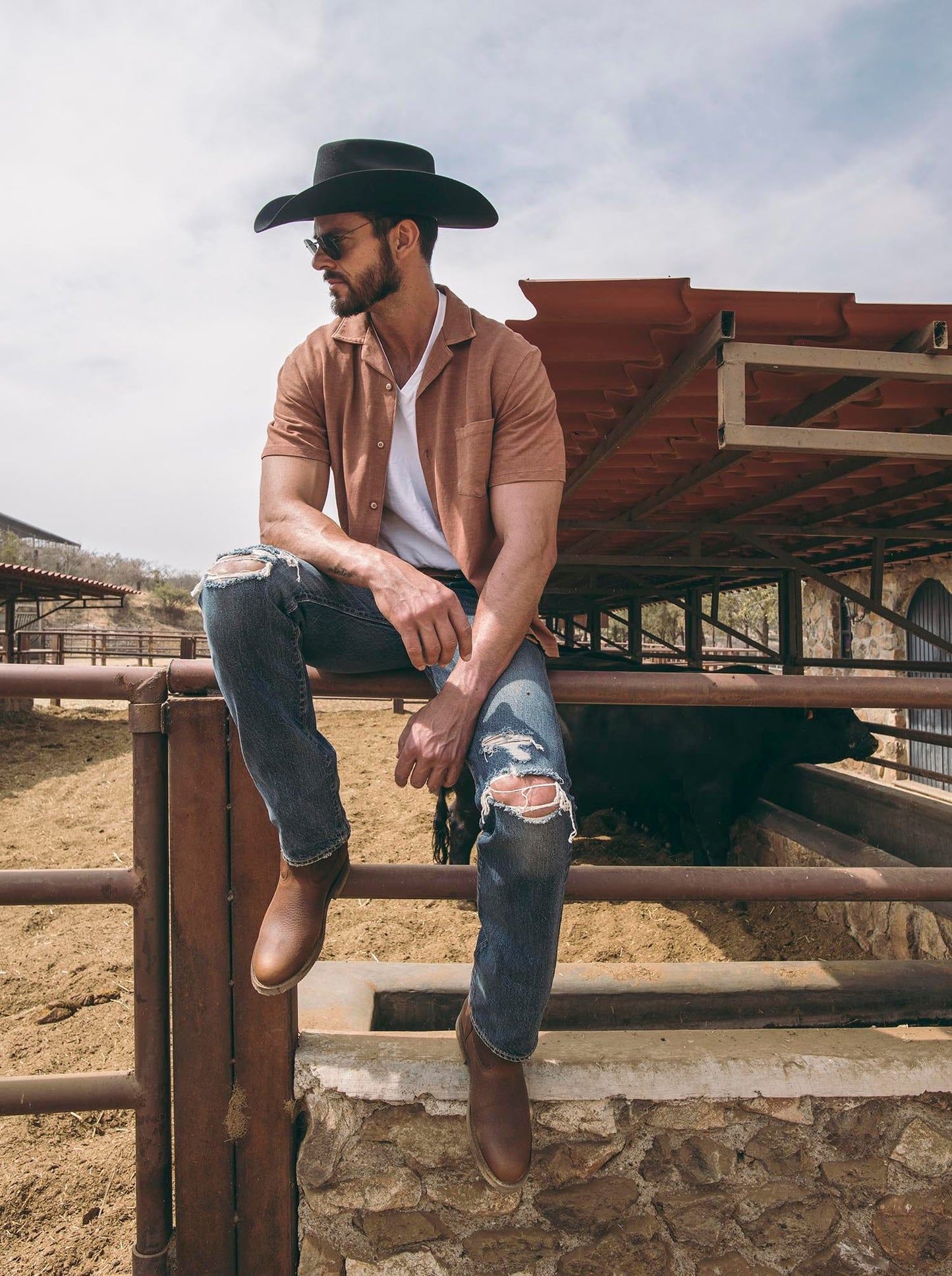 SIETELEGUAS ROPER 1000 BULL FIGHT OCRE - PACHECO BOOT CO