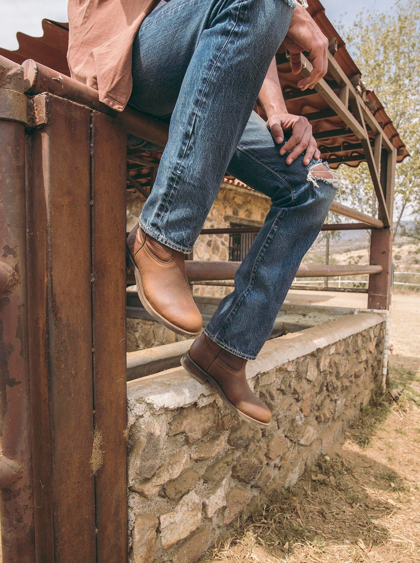 SIETELEGUAS ROPER 1000 BULL FIGHT OCRE - PACHECO BOOT CO